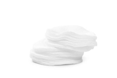 Beyaz arka plan üzerinde izole pamuk süngerler