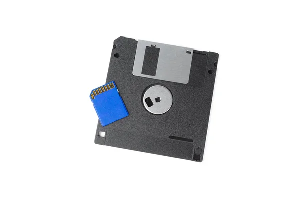 Floppy Disk Isolated Background Close — Stock Photo, Image