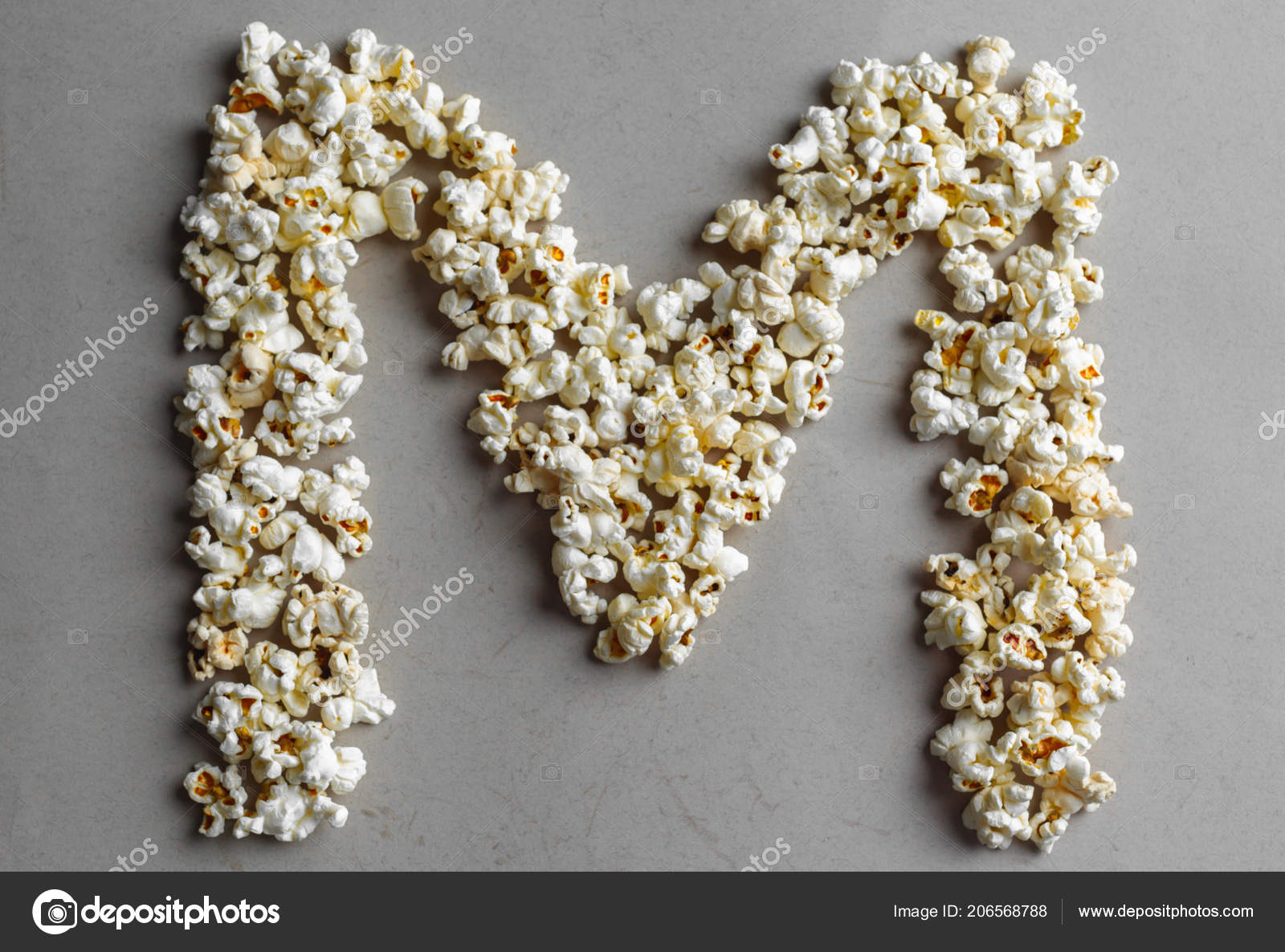 Popcorn Alphabet Isolated Close Stock Photo by ©Fotofabrika 206568788