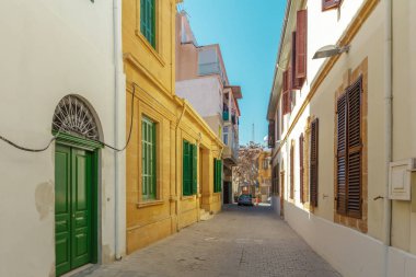 Avrupa'nın eski bir şehir sokak sahne