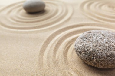 Zen Bahçe meditasyon taş arka plan