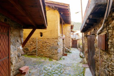 Avrupa'nın eski bir şehir sokak sahne