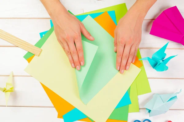 Origami Papers Close — Stock Photo, Image