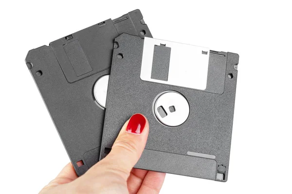 Floppy Disk Isolato Vicino — Foto Stock