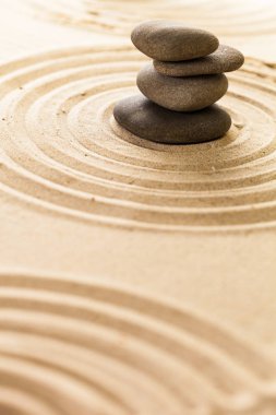 Zen Bahçe meditasyon taş arka plan