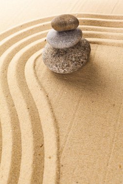 Zen Bahçe meditasyon taş arka plan