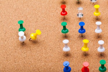 kahverengi mantar pano iğneleri