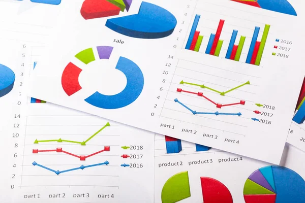 Gráfico Negócios Fechar — Fotografia de Stock