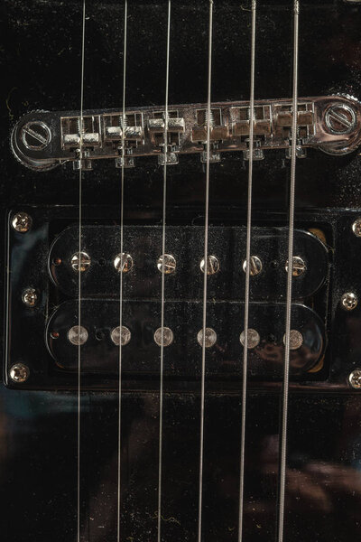 Detail of classic guitar close up