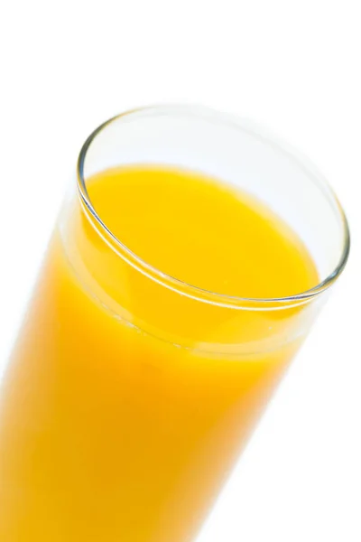 Orangensaft Isoliert Auf Weißem Hintergrund — Stockfoto