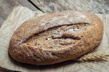 rustik taze pişmiş ekmek