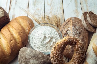 rustik taze pişmiş ekmek