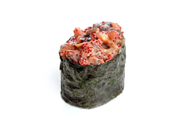 Japan Sushi Geïsoleerd Witte Achtergrond — Stockfoto