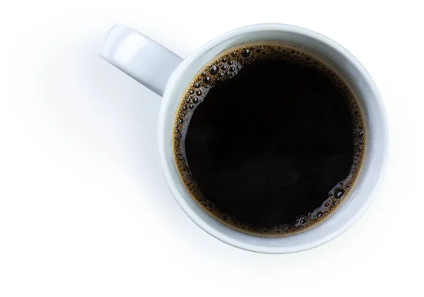 Чашка Кофе Белом Фоне — стоковое фото