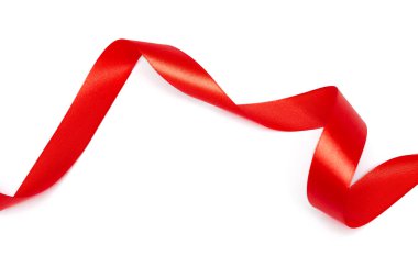 Parlak şerit beyaz arka plan üzerinde izole