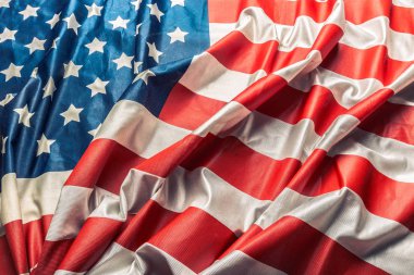 Arka plan olarak karıştırdı Amerikan bayrağı yakın çekim