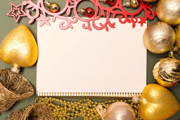 Tebrik kartı Noel süslemeleri ile alay etmek yukarıya