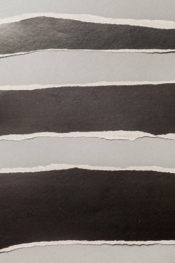 siyah yırtık kağıt, yakın çekim görünümü 