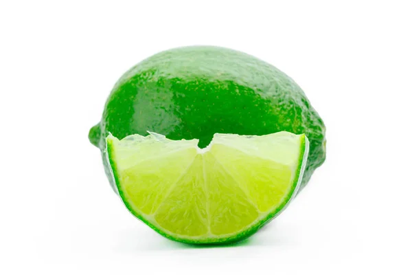 Lime Isolated Close — Stock Photo, Image