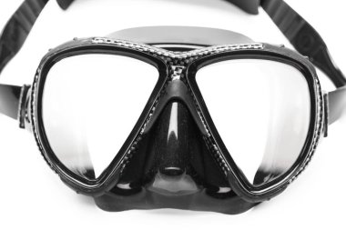 Beyaz arka plan üzerinde izole dalış maske