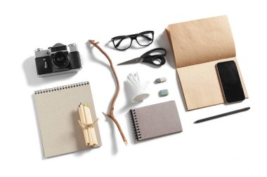 Ofis Masası arka plan üzerinde Kapat