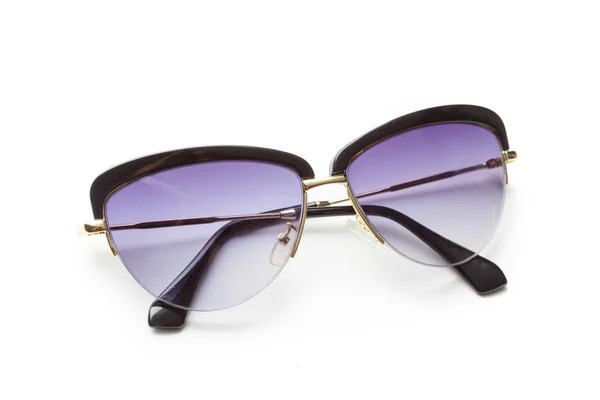 Fashion Solglasögon Isolerad Vit — Stockfoto