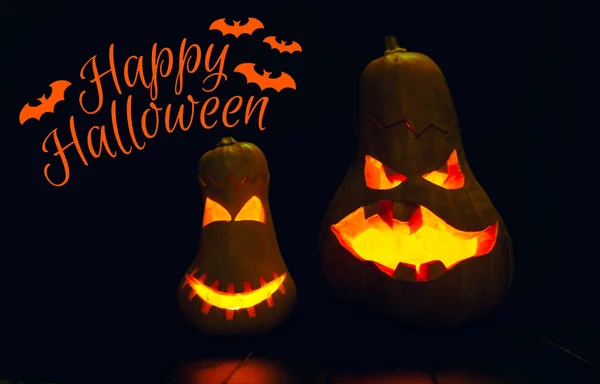 Ijesztő Halloween Pumpkins Kiadványról — Stock Fotó