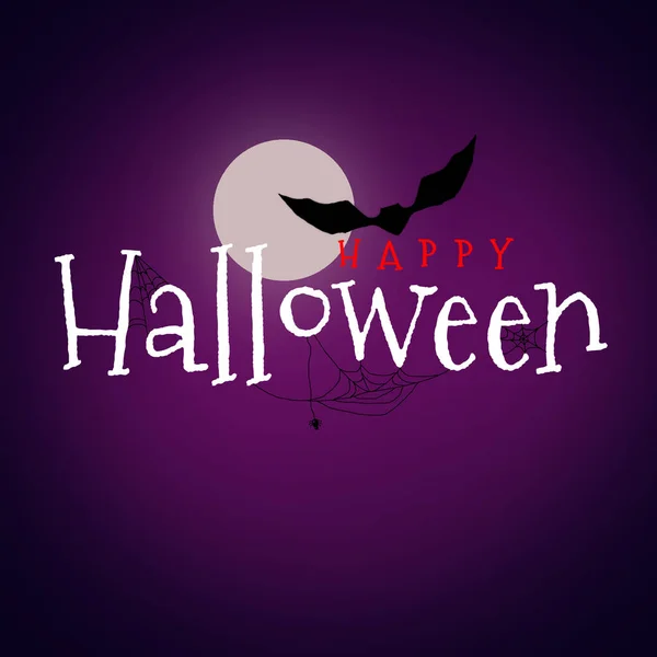 Happy Halloween Tekst Donkere Achtergrond — Stockfoto