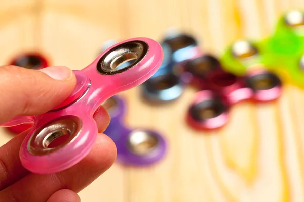 Popüler Kıpır Spinner Oyuncak Yakından Görmek — Stok fotoğraf