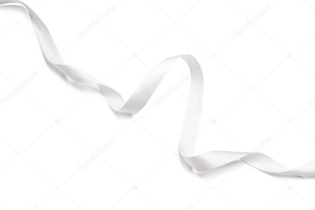 ribbon bow decoration isolated on white