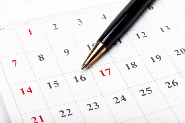 Проверьте Даты Концепции Делового Календаря — стоковое фото