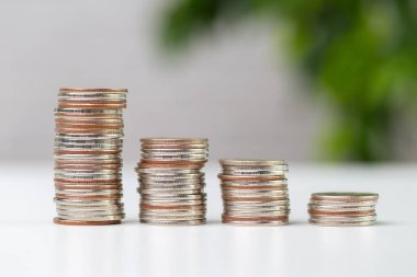 Arka plan üzerinde para kavramı yakın çekim