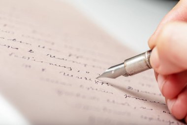 Antika dolma kalem tarafından yazma el 