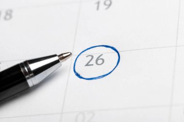 Takvim sayfasındaki tarihlerin kapatılması