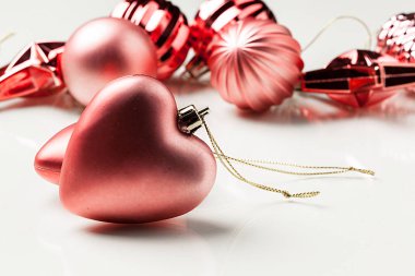 Arka plan üzerinde Noel tatili süsleme, yakın çekim