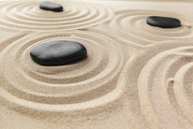 Zen Bahçe meditasyon taş arka plan