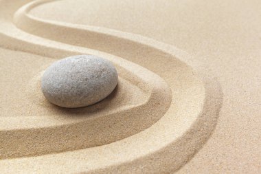 Zen Bahçe meditasyon taş arka plan