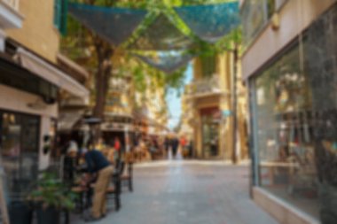 Şehir bokeh arka plan bulanıklık