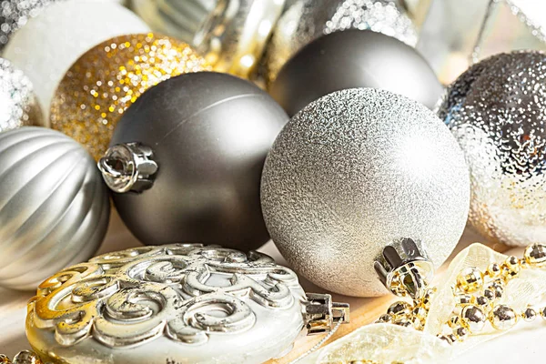 Kerstvakantie Ornament Achtergrond Close — Stockfoto