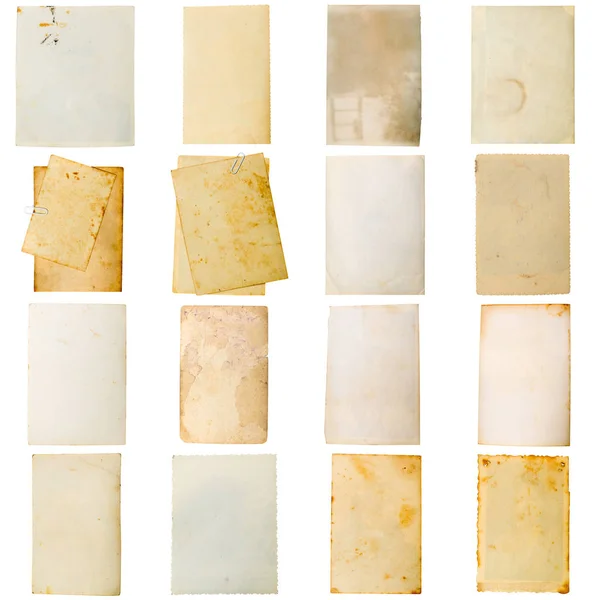 Collage Carta Retrò Resistente Agli Agenti Atmosferici Isolato Sfondo Bianco — Foto Stock