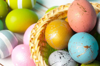 güzel Paskalya yumurtaları. Paskalya arka plan