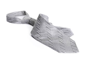 izole üzerinde beyaz kravat, görünümü Kapat