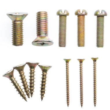 Beyaz arkaplanda izole edilmiş çalışma araçları 