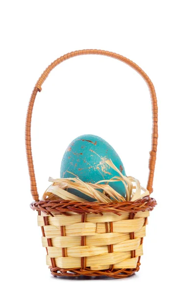 Huevos Pascua Aislados Blanco —  Fotos de Stock