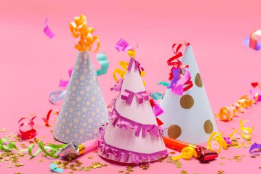 Parti öğe renk arka plan üzerinde