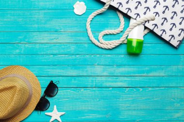 Renkli plaj aksesuarları