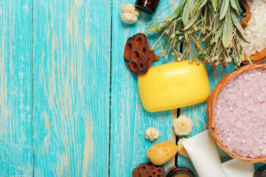 Spa arka plan kopya alanı ile