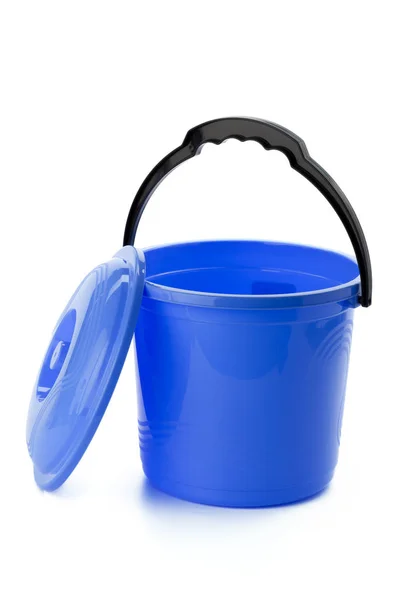 Empty Bucket Isolated White Background — Stock Photo, Image