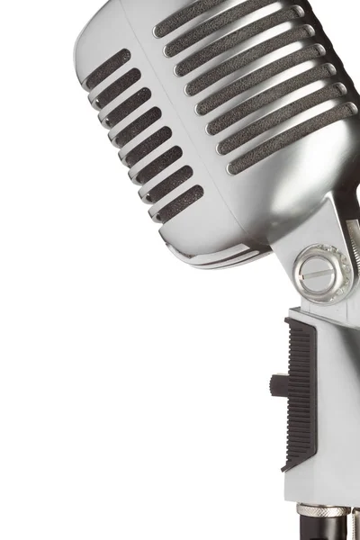 Profesyonel Mikrofon Üzerinde Beyaz Izole — Stok fotoğraf