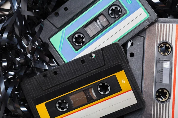 Nastri Cassetta Colorati Come Sfondo — Foto Stock